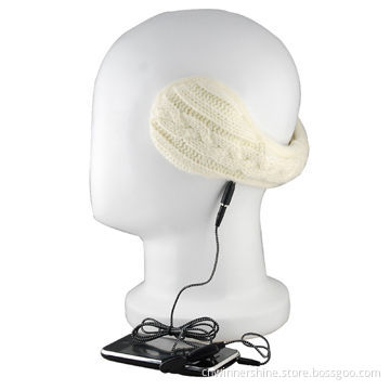 Audio Earmuff with Winter Warm Faux Far Knitted Back Head Wireless, OEM/ODM, 100% Acrylic